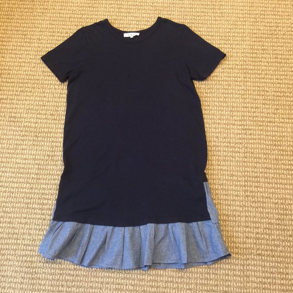 Clu Too Ruffle Blue Dress Small